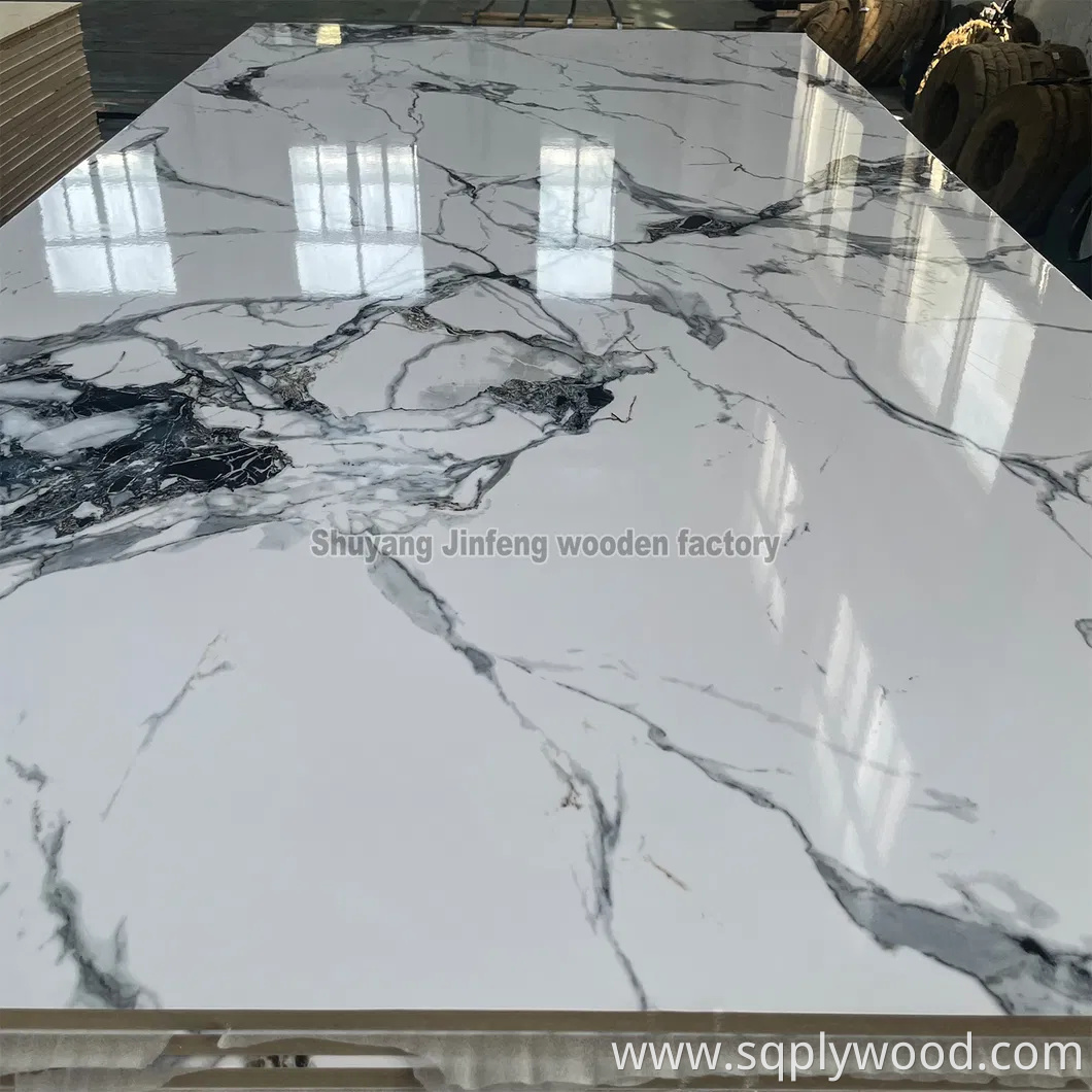 Marble Color UV Sheet High Gloss Pet Coated Melamine MDF